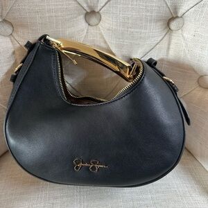 Jessica Simpson Elegant Black and Gold small Bag